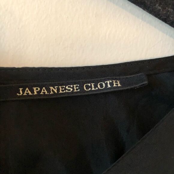 ALL Saints Camile Black Cold Shoulder Raw Hem Top - Picture 7 of 8